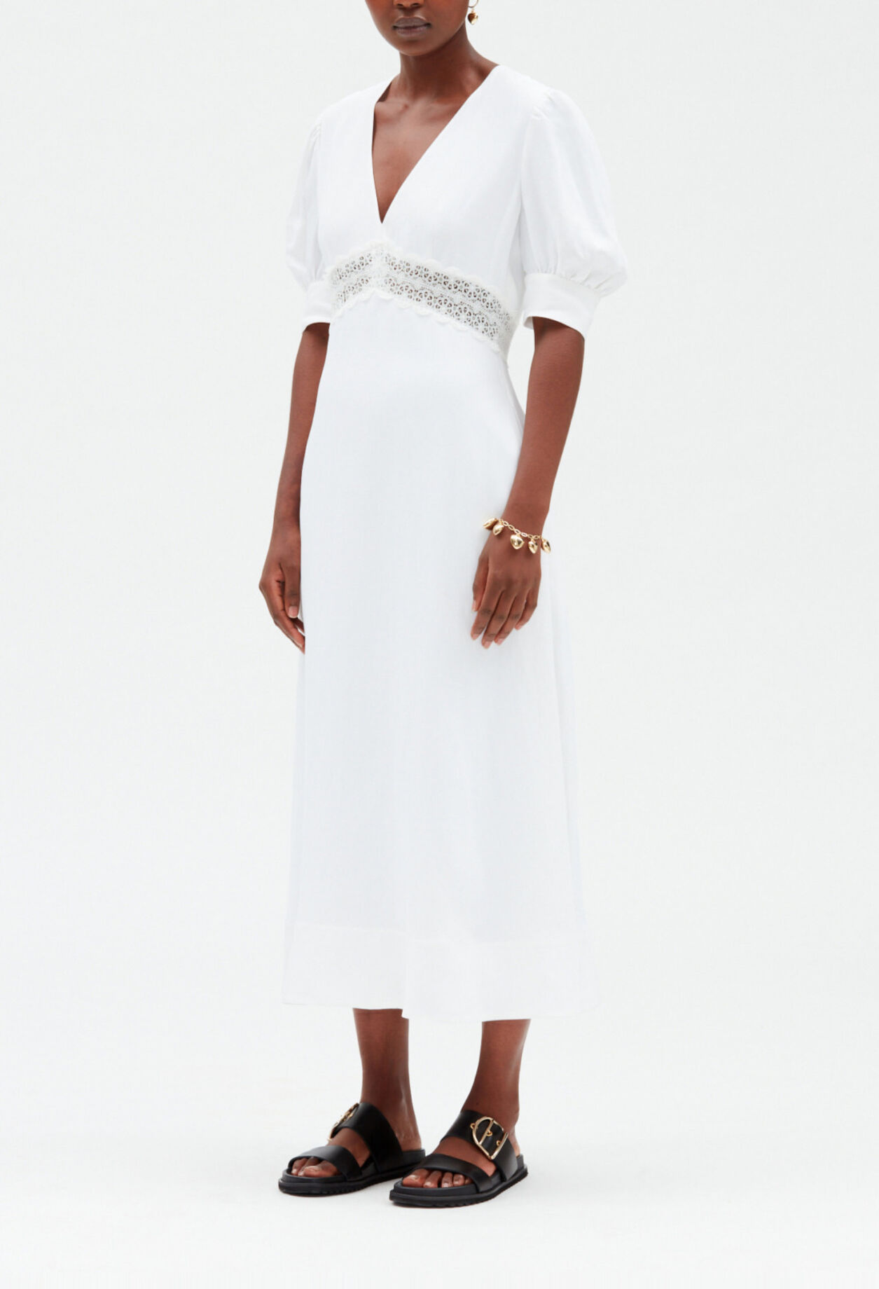 Besticktes Midikleid