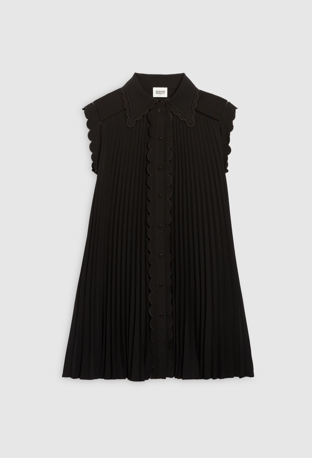 Kurzes plissiertes Kleid