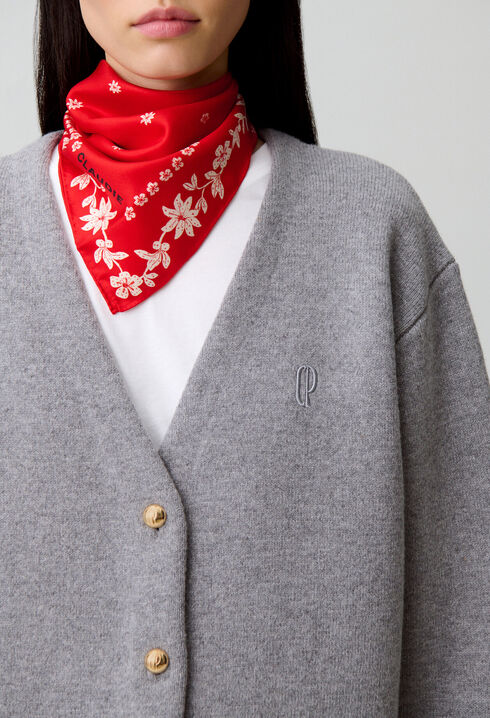 Oversize-Cardigan aus Wollmischung