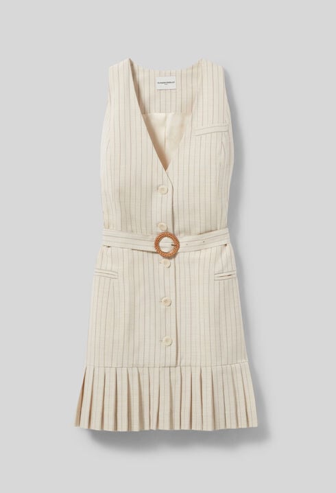 Gefaltetes kurzes Kleid
