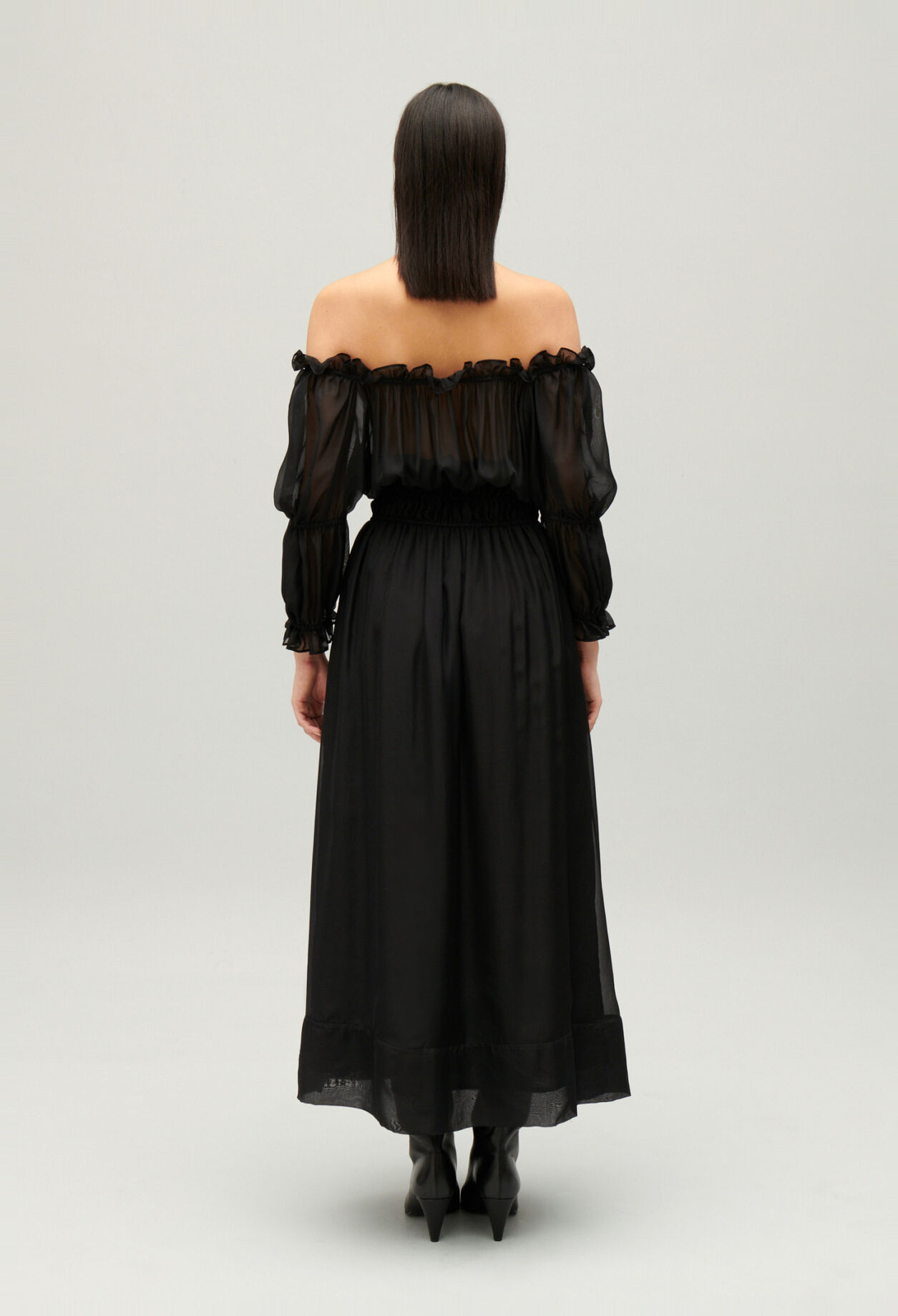 Langes Kleid Schwarz