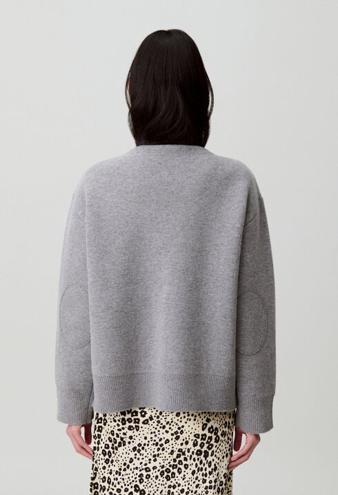 Oversize-Cardigan aus Wollmischung