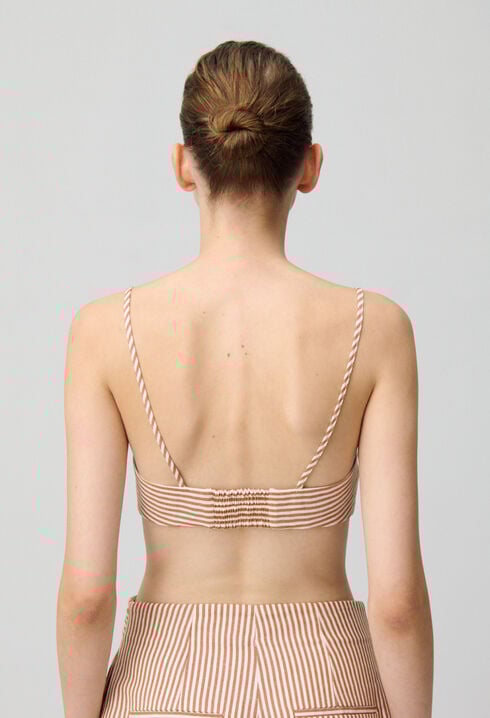 Gestreiftes Bandeau-Top