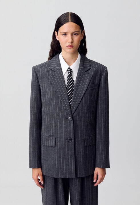 Gestreifter Blazer