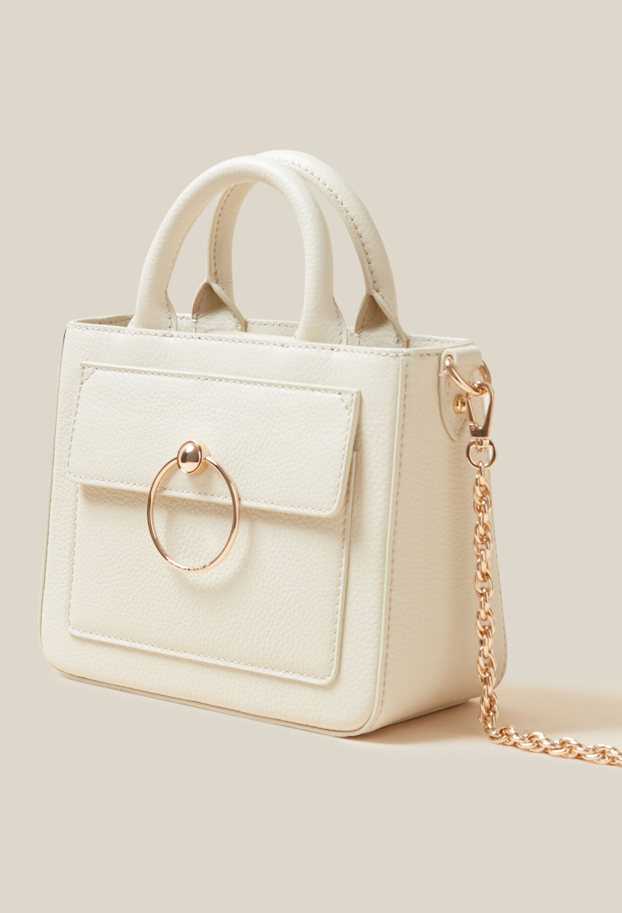 Anouck Tasche genarbtem Leder Kette