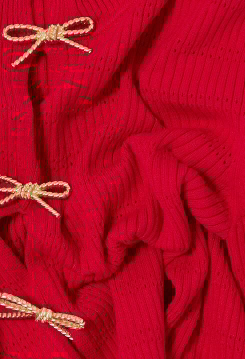 Feinstrickpullover Knoten-Details