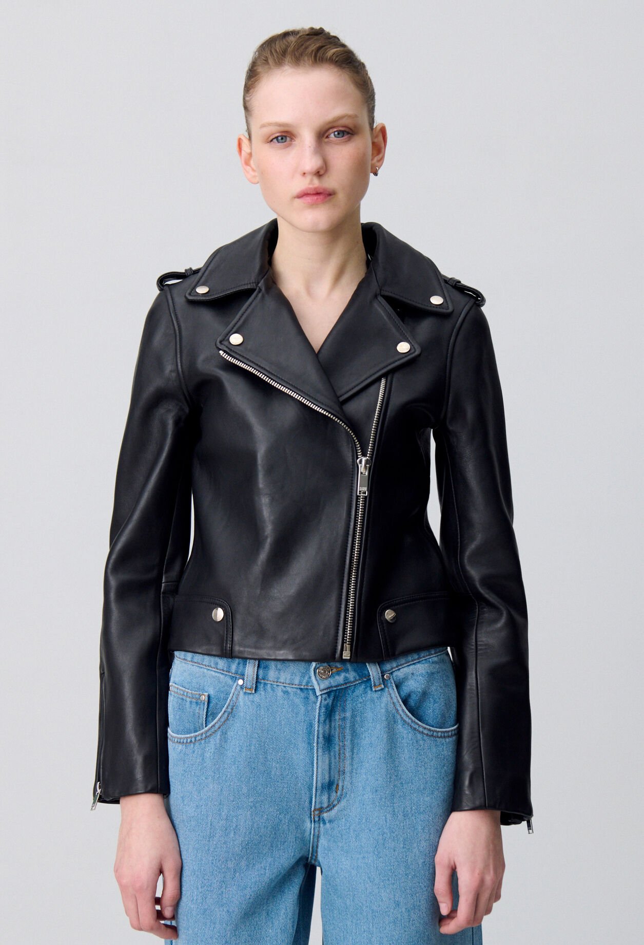Leder Jacke