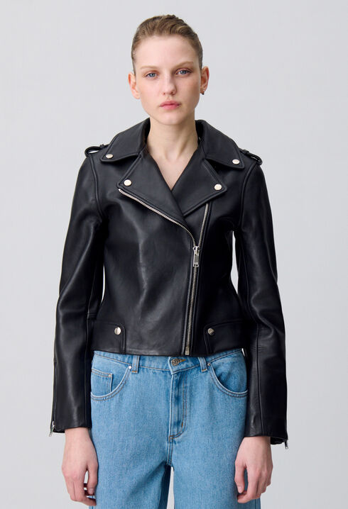 Leder Jacke