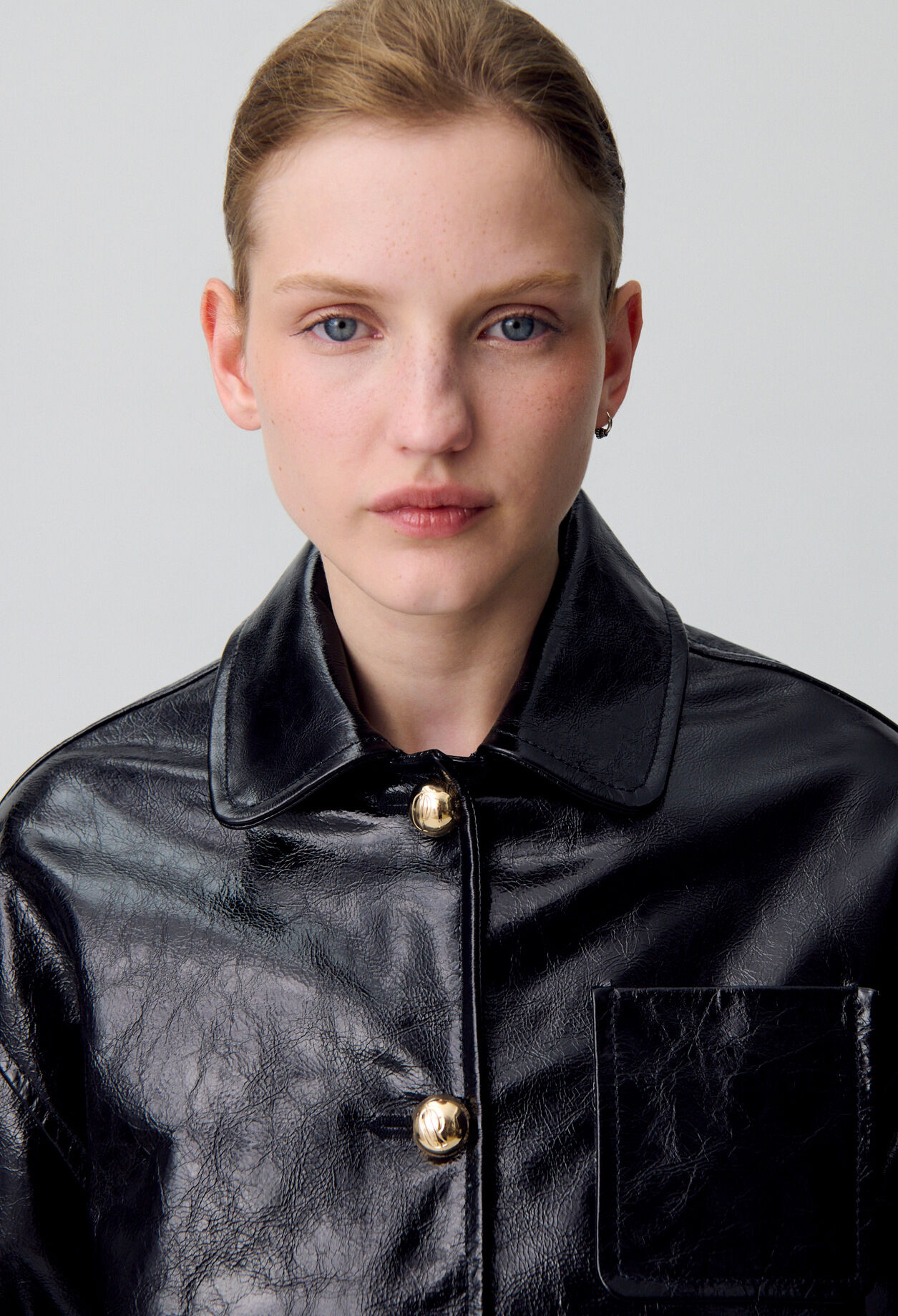 Blouson aus Antik-Lackleder