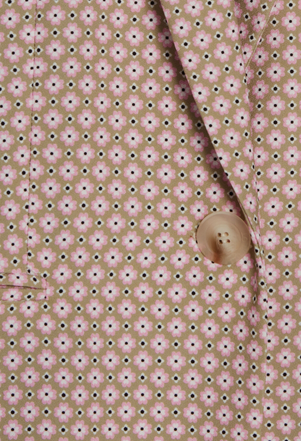 Kostümjacke mit Printmotiv, rosa