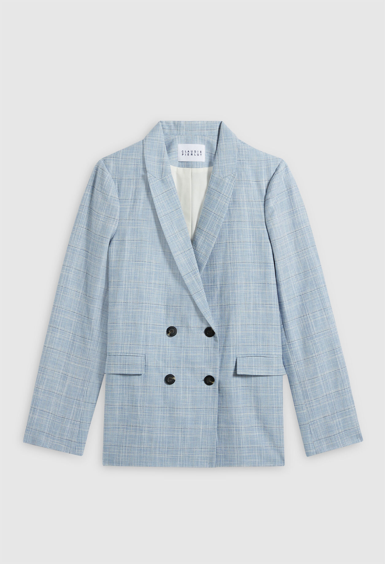 Überkreuzter Blazer aus Bio-Baumwolle