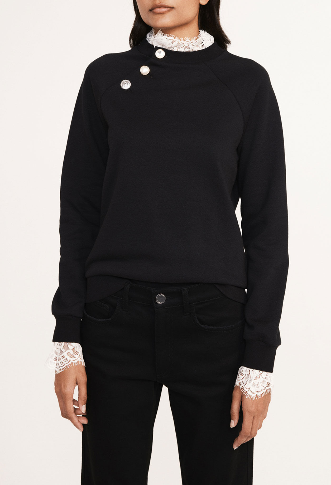 Sweatshirt mit Kragen