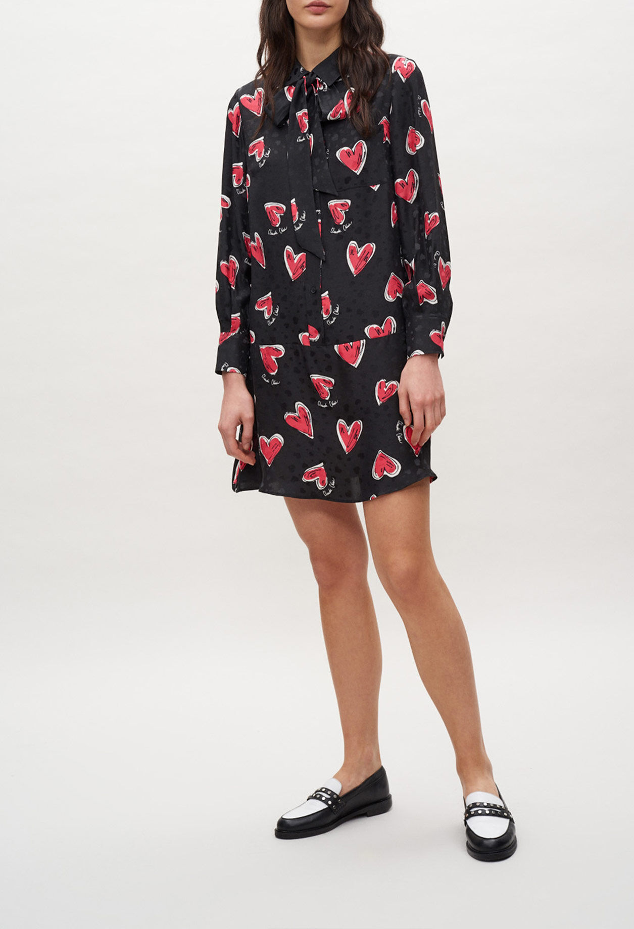 Gemustertes Hemdkleid