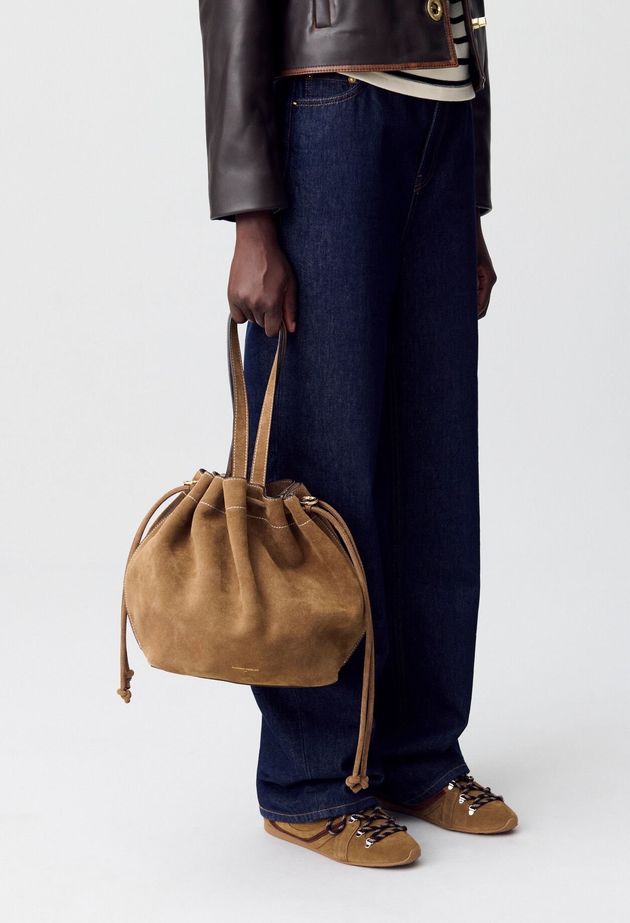 Shopper-Tasche aus Wildleder