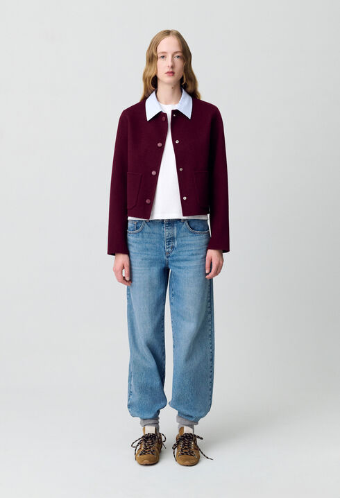 Kurze Wolljacke