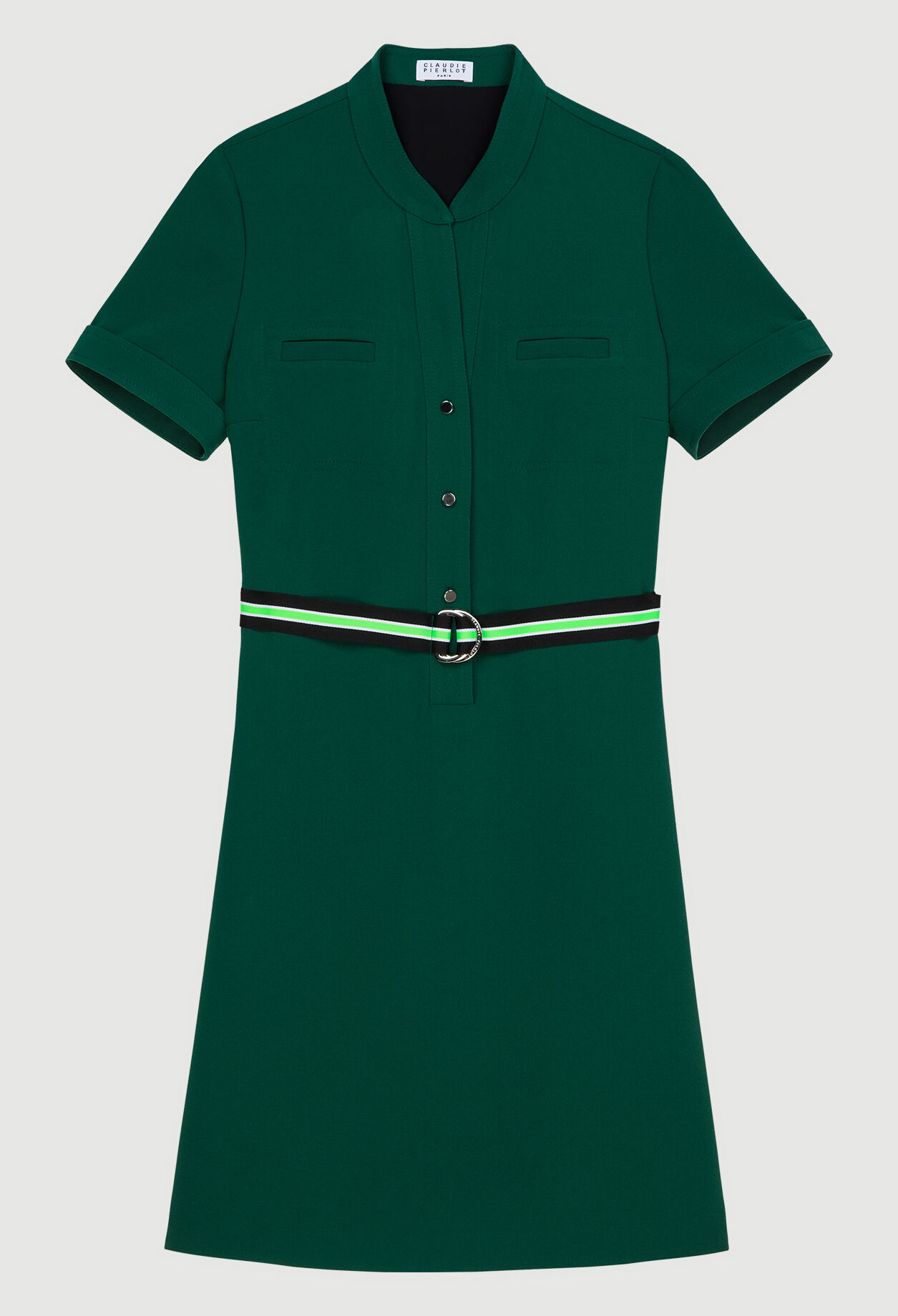 Kurzes Kleid mit Gürtel