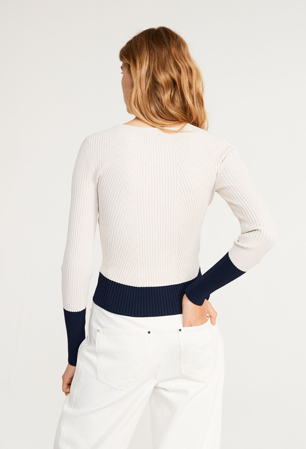 Zweifarbiger Cardigan