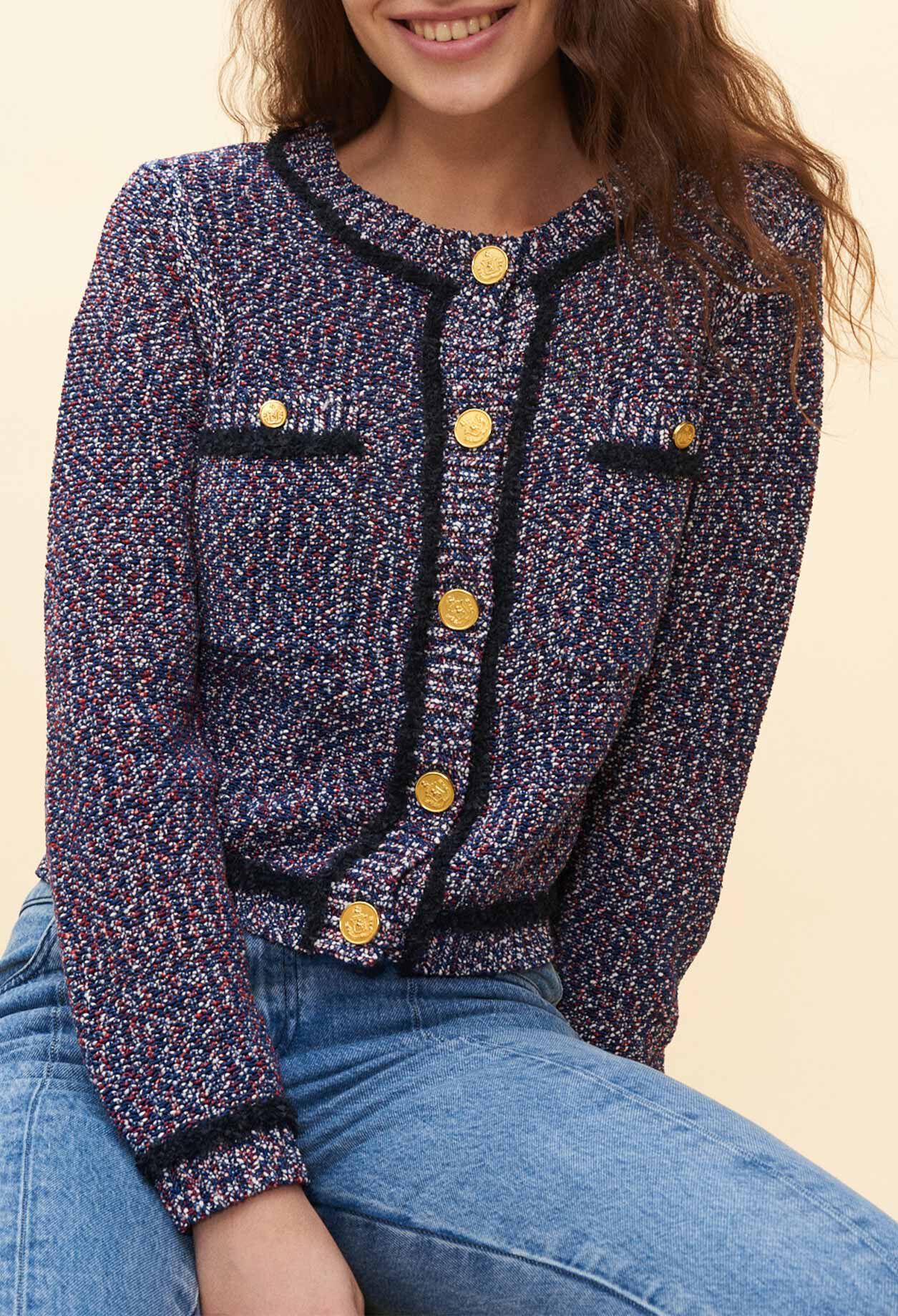 Melierter Cardigan