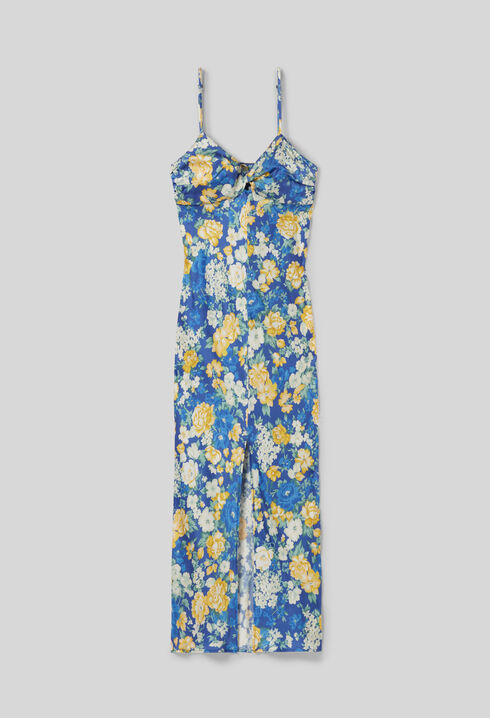 Langes Kleid Blumenmuster
