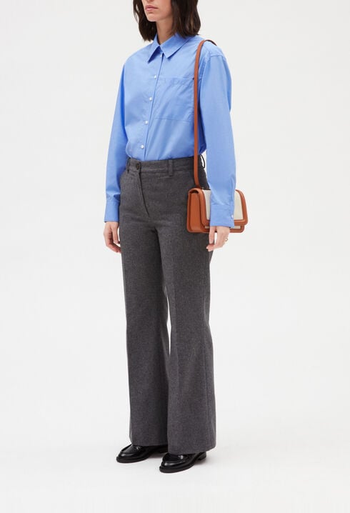 Flare-Hose, grau meliert