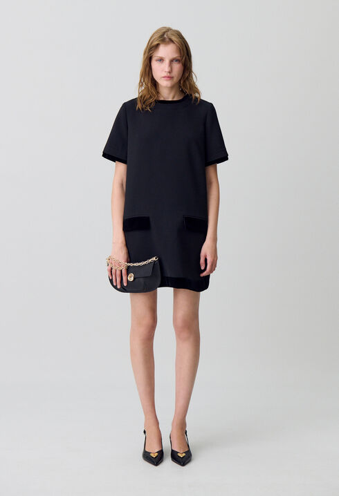 Kurzes Samtkleid