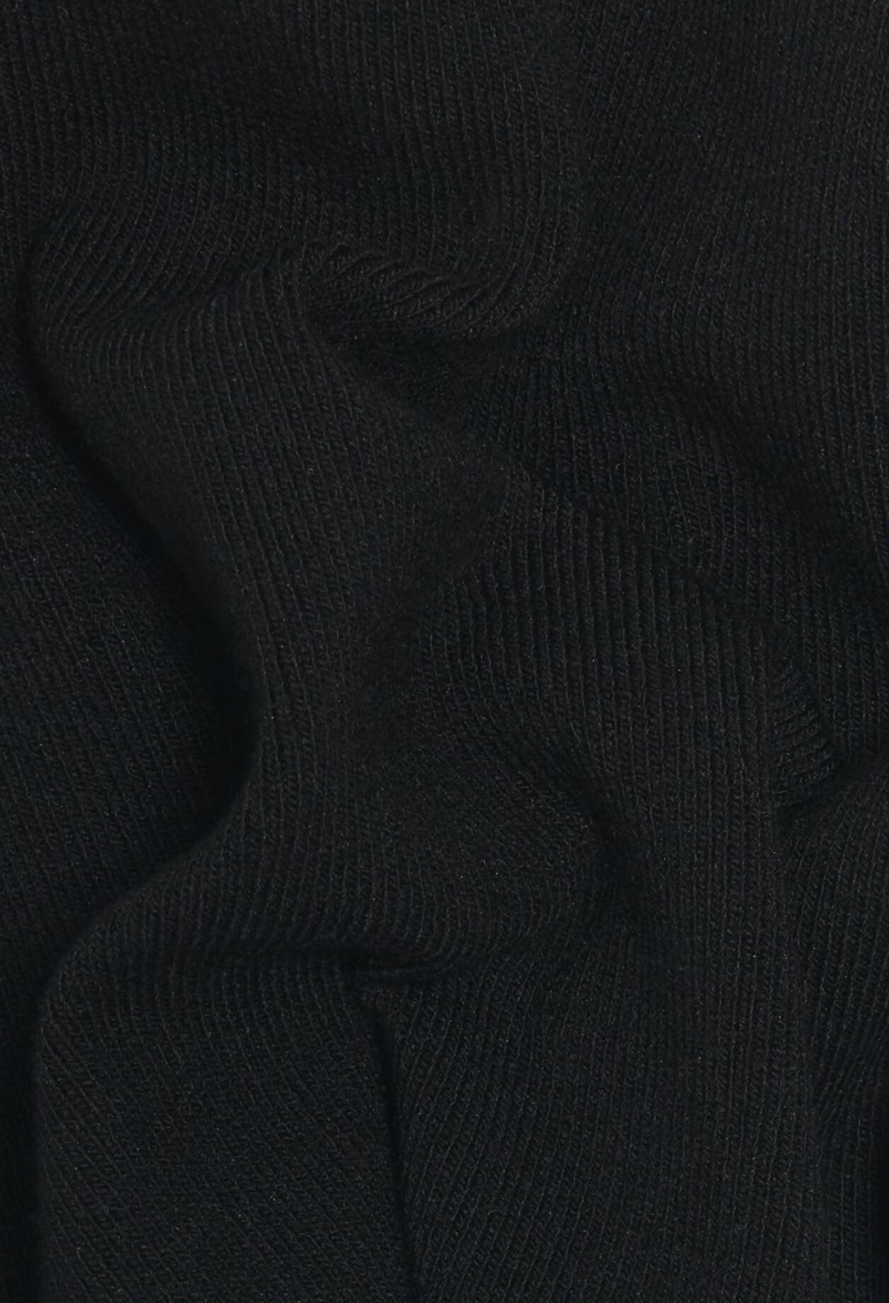 Kurzes Tanktop aus Strick, schwarz