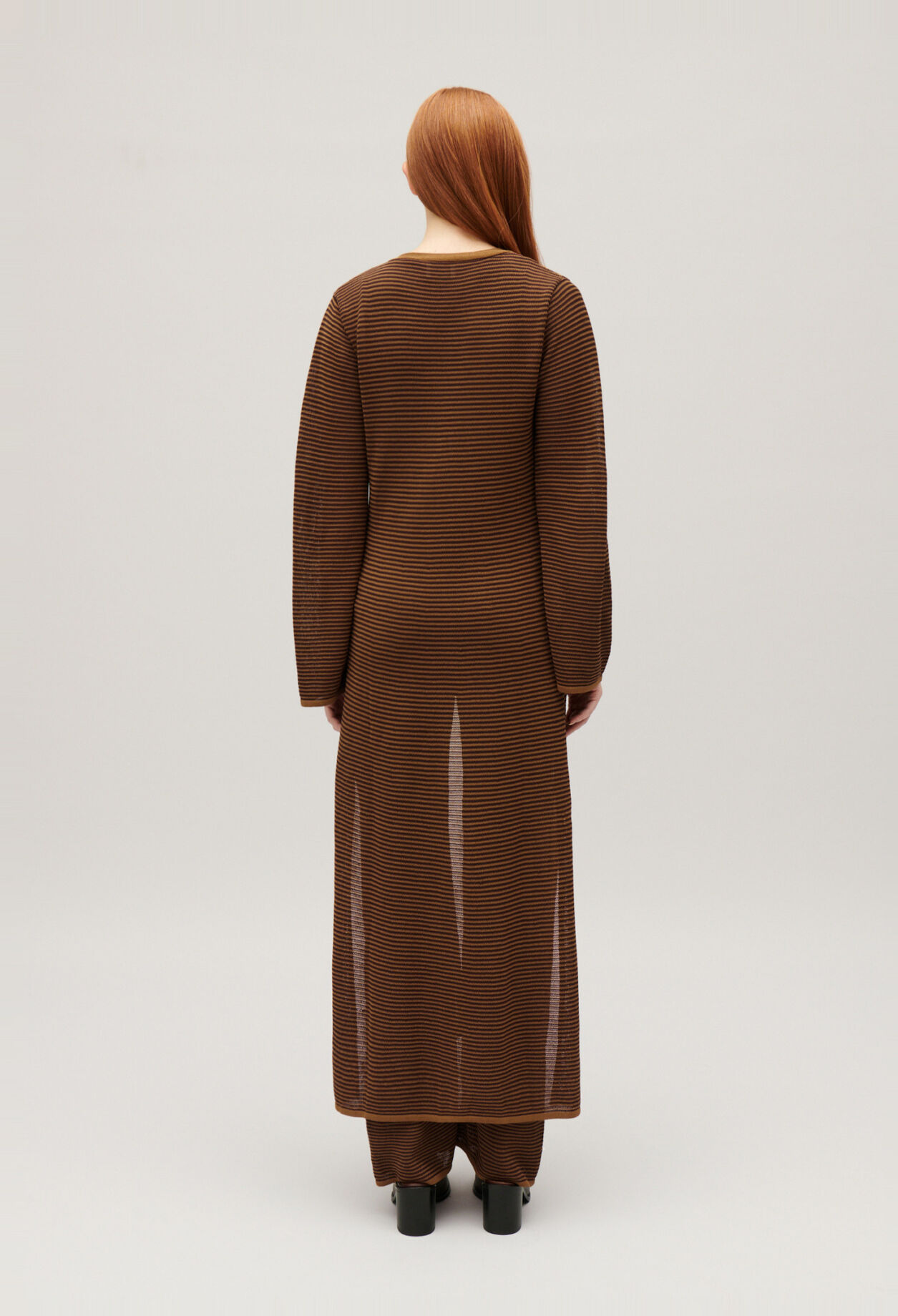 Long-Cardigan Braun