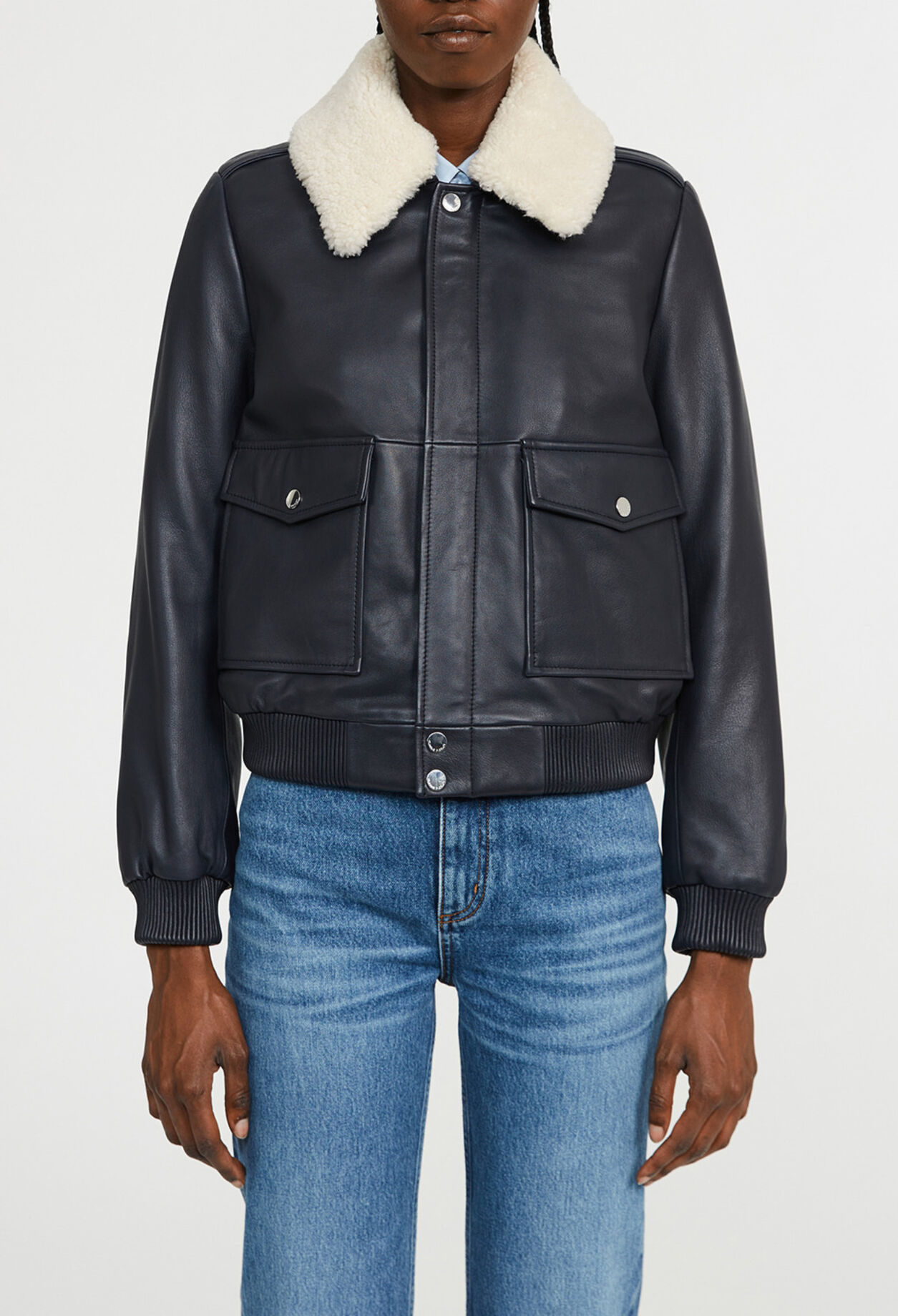 Leder Jacke