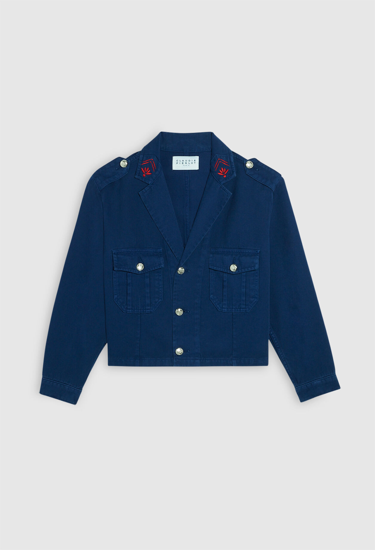 Kurze Jeans-Jacke aus Bio-Baumwolle
