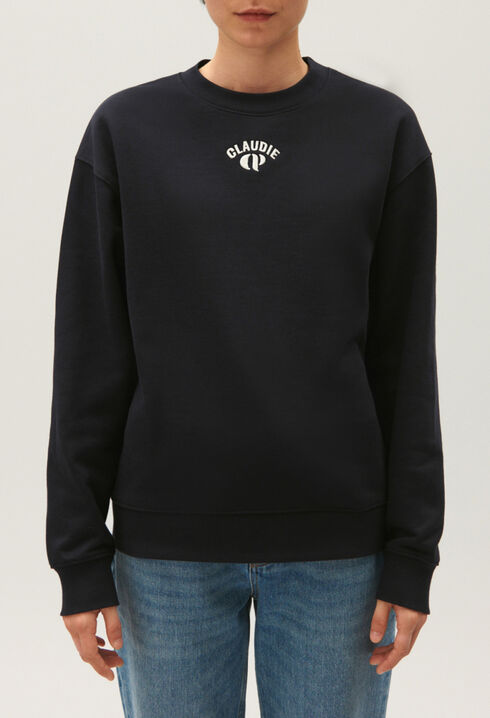 Marineblaues Sweatshirt 