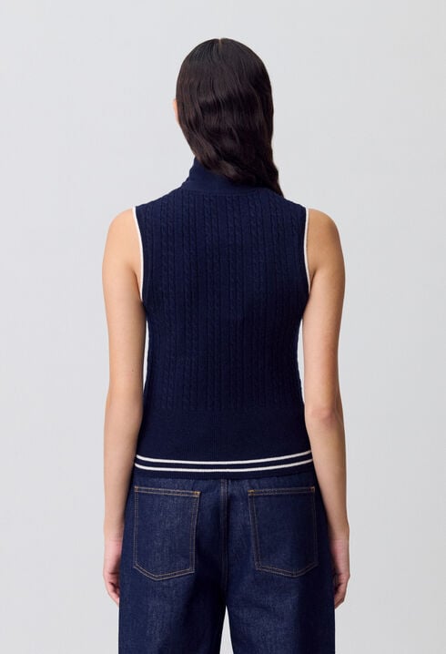 Ärmelloser Pullover