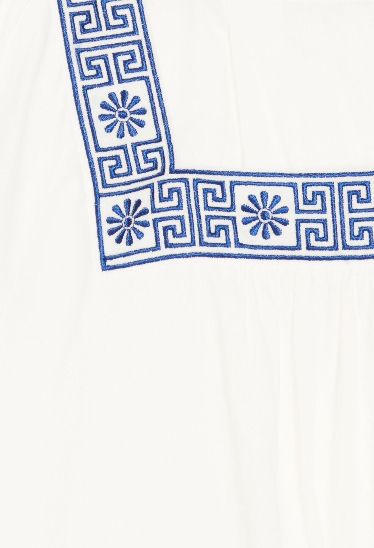 Kurzes Kleid, ecrufarben