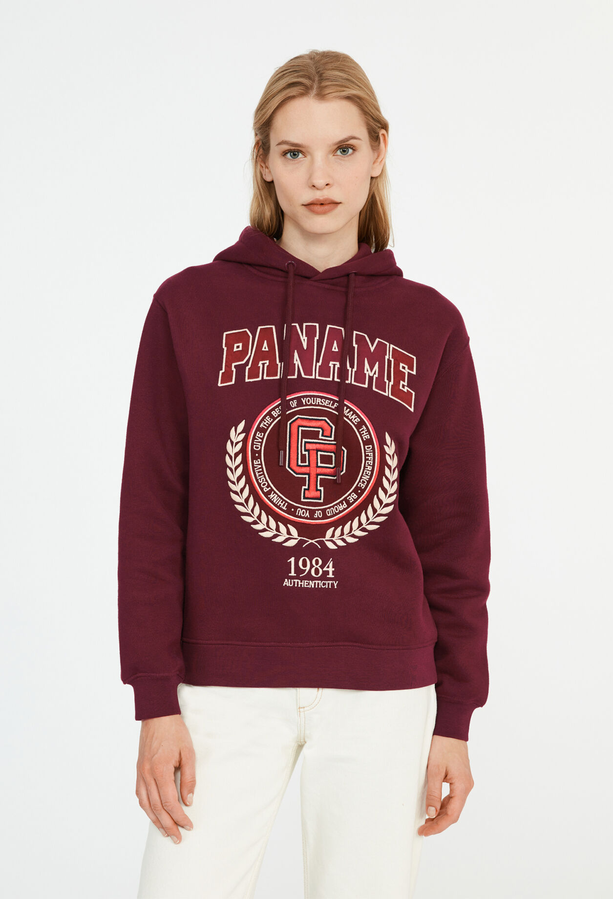 Sweatshirt aus Baumwolle mit Kapuze