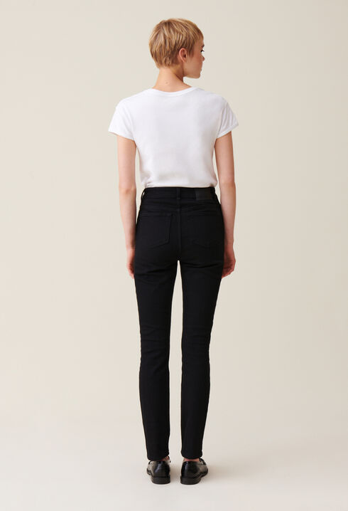 Schwarze Slim-Jeans