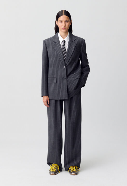 Gestreifter Blazer