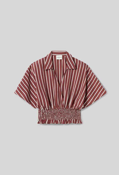 Flie&szlig;endes Streifentop