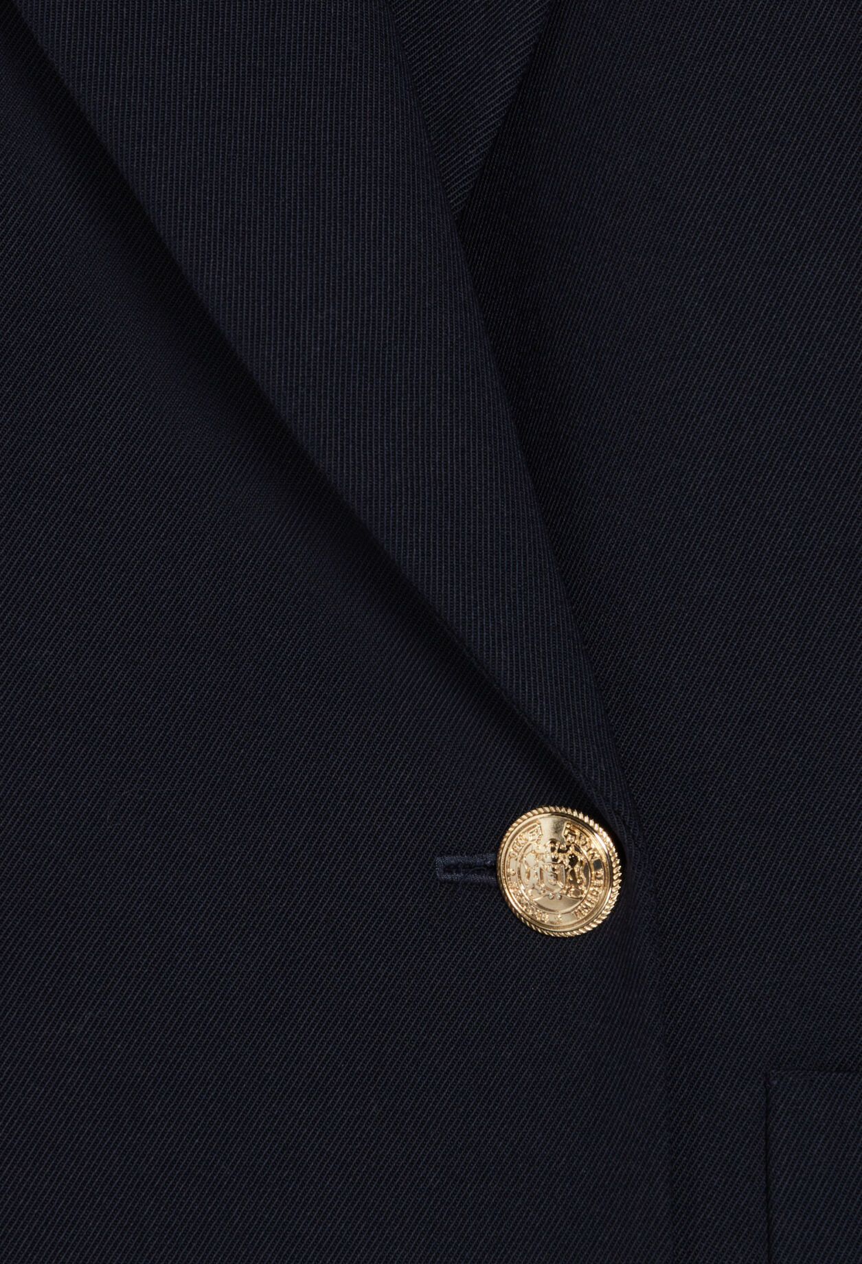 Kostümjacke, Doppelknopfverschluss, blau