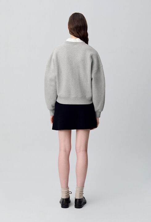 Sweatshirt mit Kragen