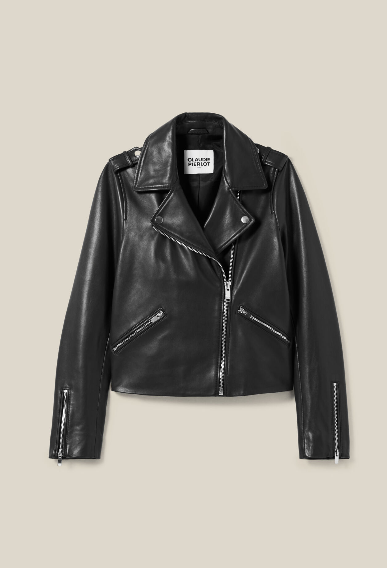 Glattlederjacke