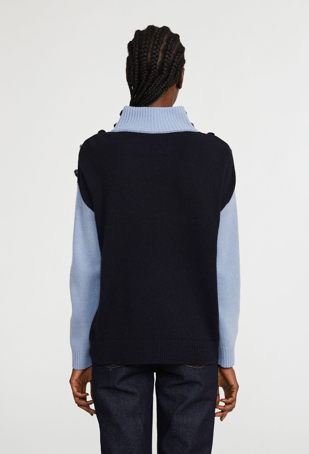 Pullover mit Schornsteinkragen