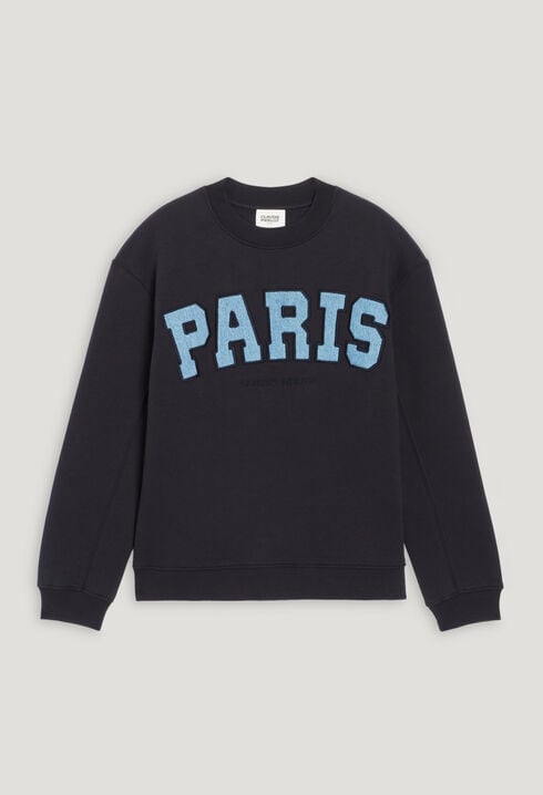 Marineblauer Pullover Paris