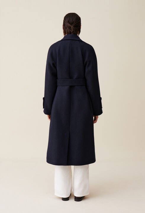 Wollmantel im Trenchcoat-Stil