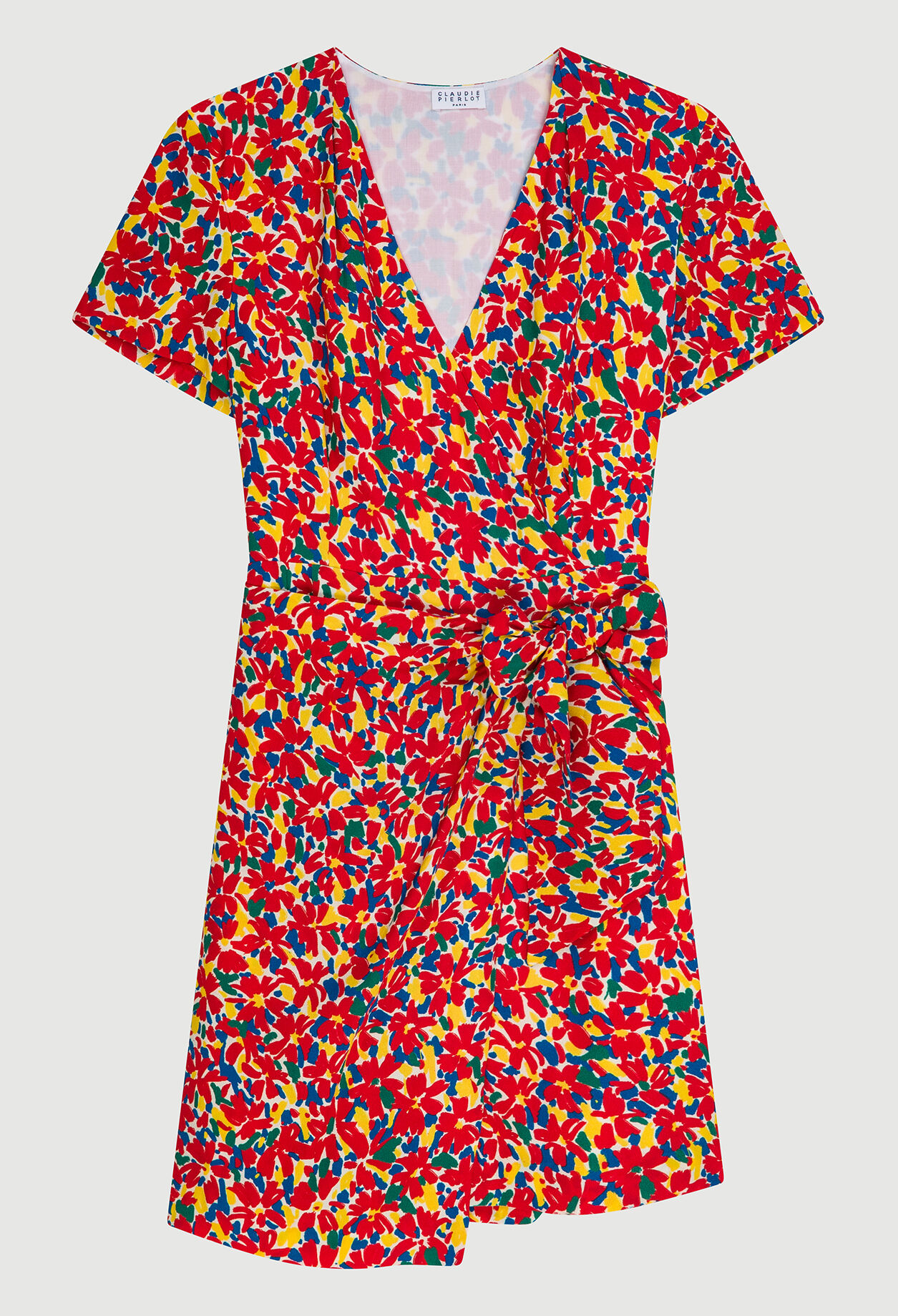 Bedrucktes Wickelkleid
