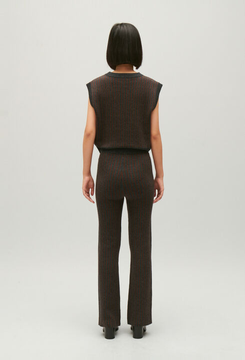 Gestreifte Strickhose 