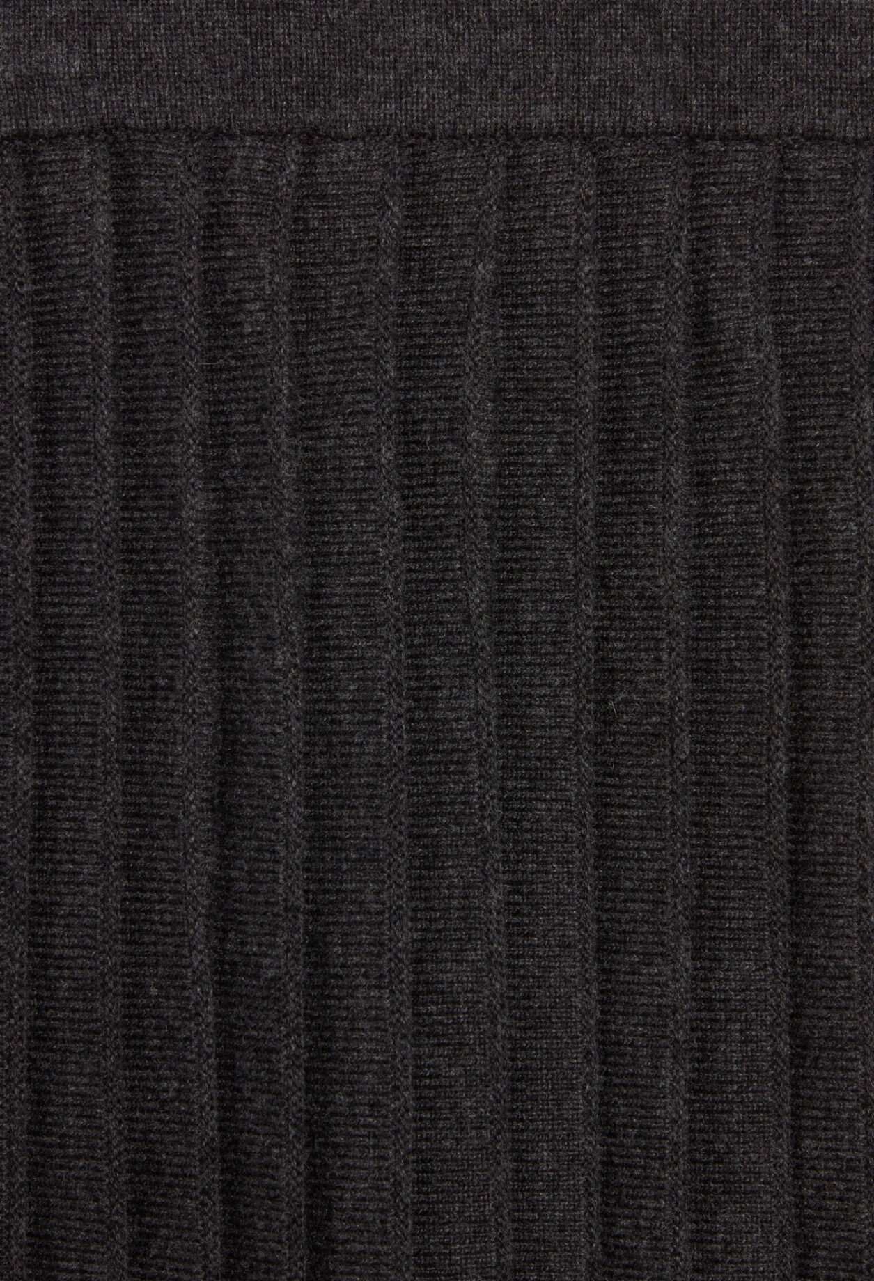 Kurzer Faltenrock, grau meliert