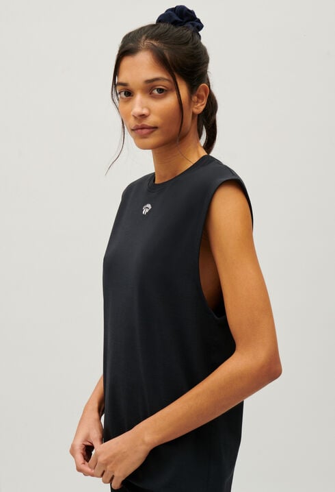 Schwarzes Trägertop Claudie x Circle