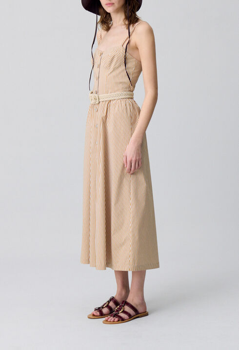 Gestreiftes Maxikleid