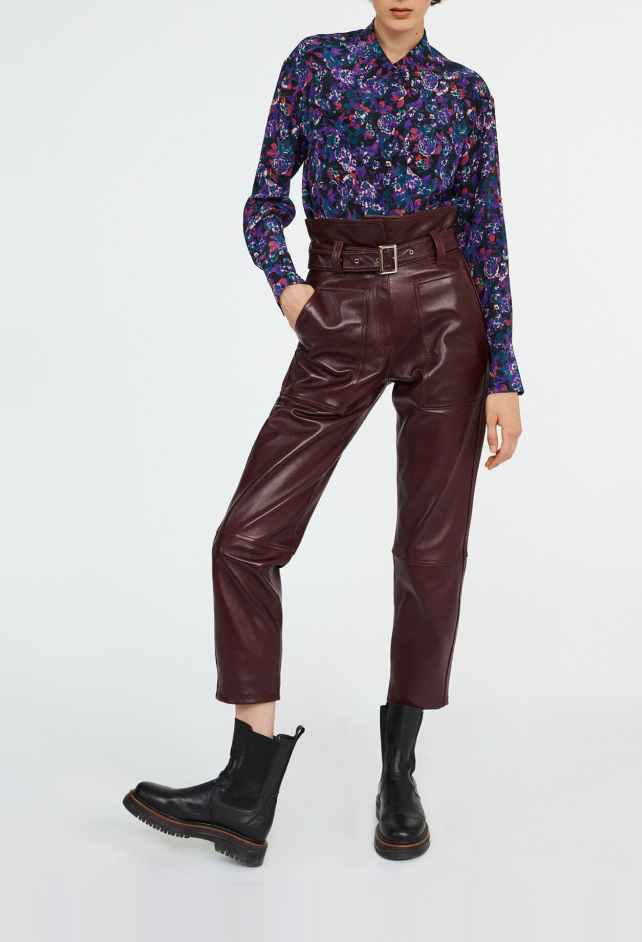 Hose nachhaltigem Leder