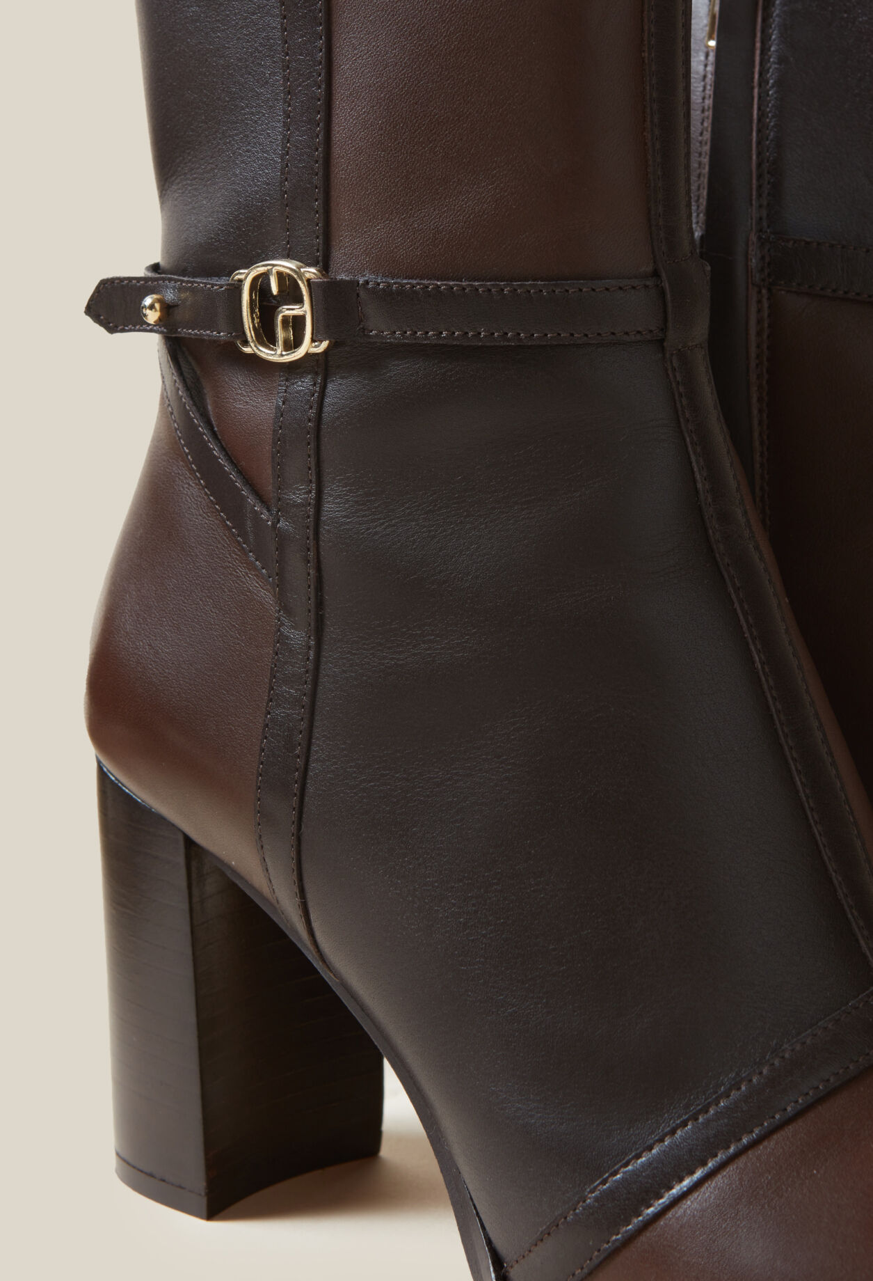 Patchwork-Lacklederstiefel
