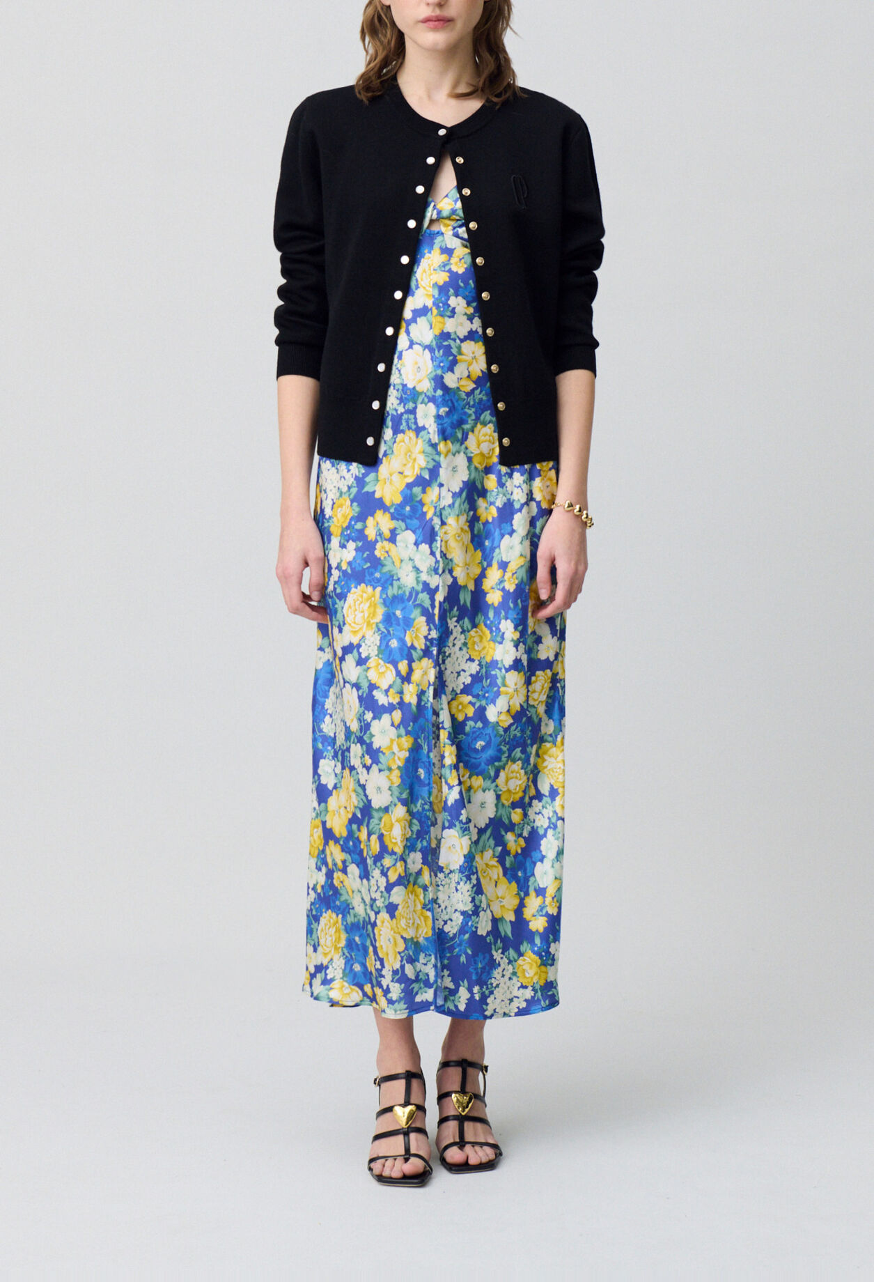 Langes Kleid Blumenmuster
